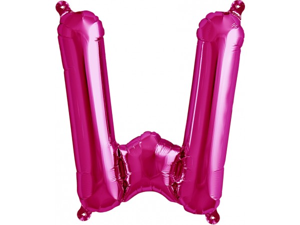 Balão Letra W Rosa 16