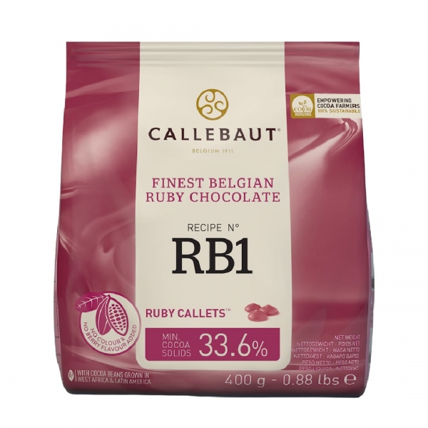 Callebaut Chocolate Ruby - 400g Callebaut Chocolate Ruby - 400g