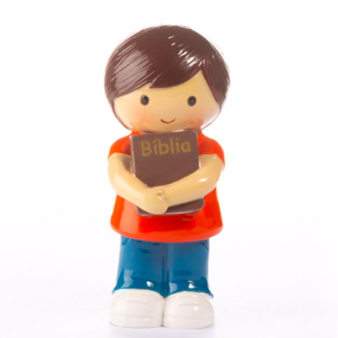 Figura Menino com Bíblia (Vermelho)