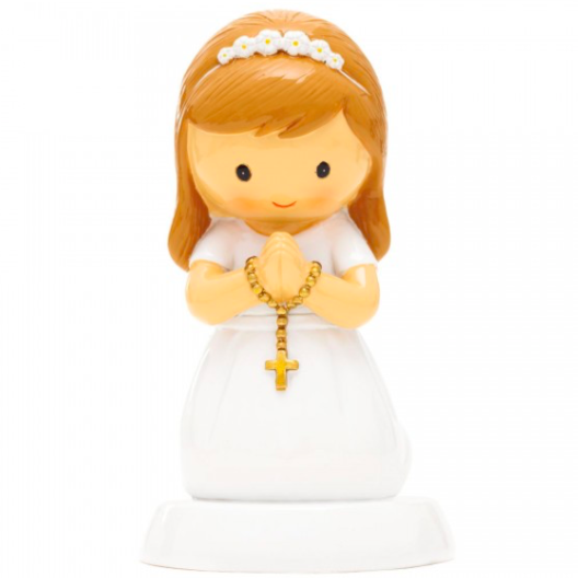 Figura Comunhão Menina Ajoelhada