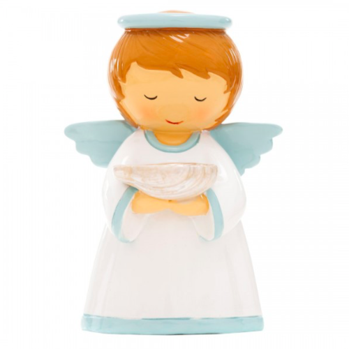 Figura Baptismo Anjo da Guarda Azul