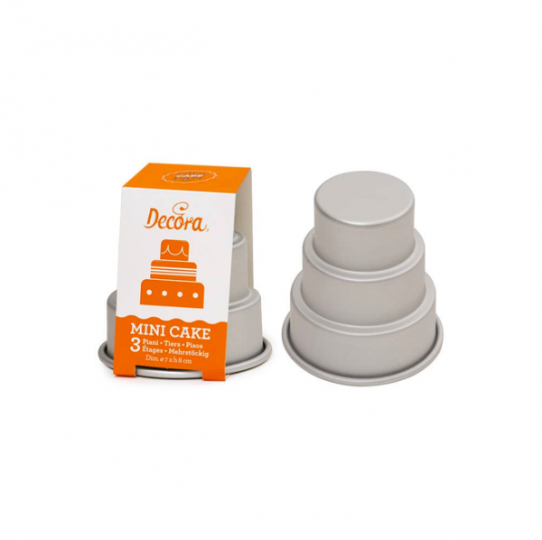 Forma Mini Bolo de 3 Andares Forma Mini Bolo de 3 Andares