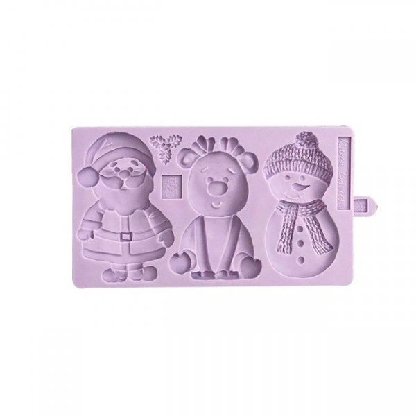 Molde Silicone Bonecos de Natal Molde Silicone Bonecos de Natal