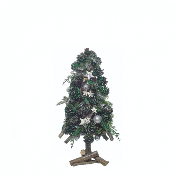 Natal - Árvore de Madeira Decorada