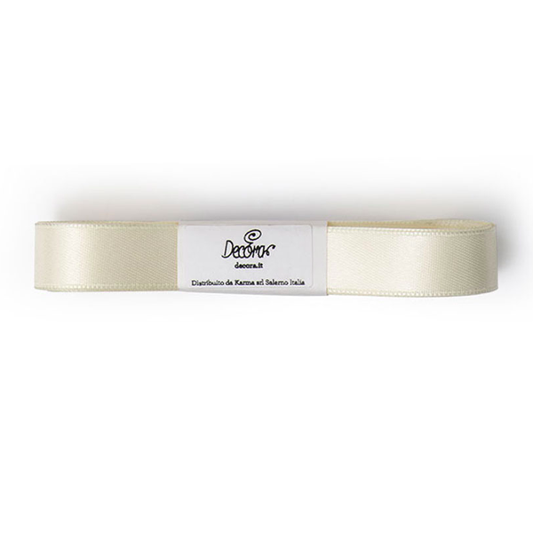 Fita de Cetim 15mm x 5m Creme Fita de Cetim 15mm x 5m Creme