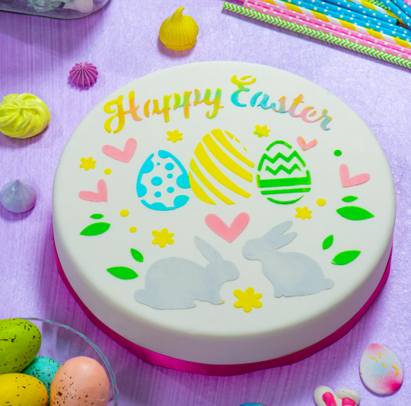 Stencil Happy Easter Stencil Happy Easter