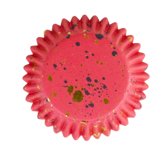 Formas para Cupcake Rosa e Dourado