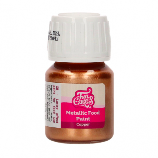 Tinta Comestível Metalizada Cobre 30ml Tinta Comestível Metalizada Cobre 30ml
