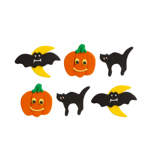 6 Decorações de Açúcar Halloween