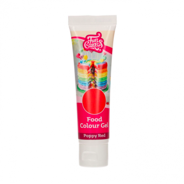 Corante FunColours Gel 30g Vermelho Papoila