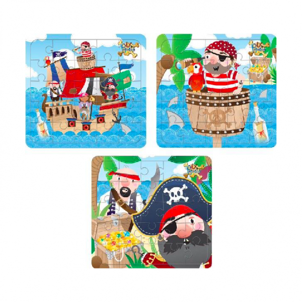 Brinde Mini Puzzle Piratas