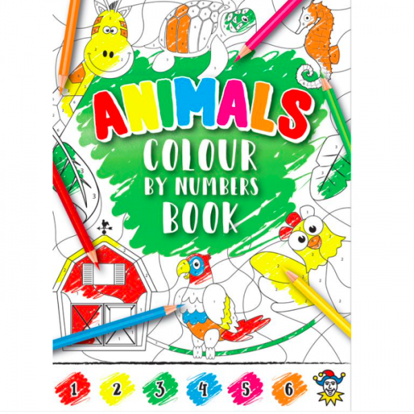 Mini Livro para Colorir por Números Animais