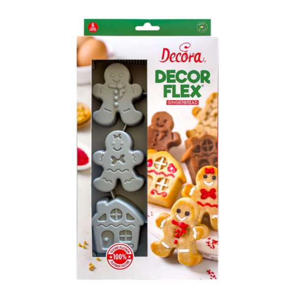 Molde de Silicone Boneco de Gengibre Molde de Silicone Boneco de Gengibre