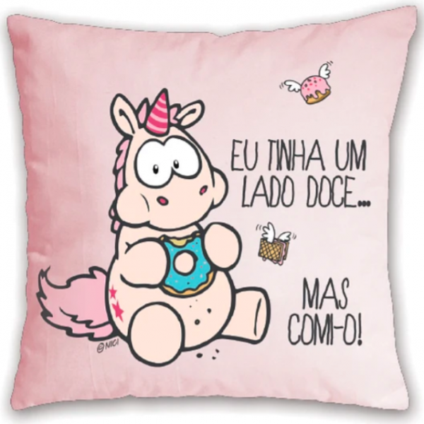 Almofada Unicórnio Lado Doce Almofada Unicórnio Lado Doce