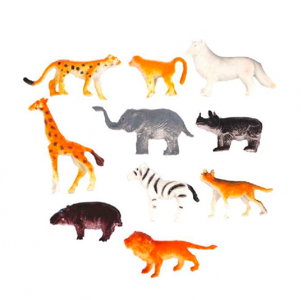 10 Mini Figuras Selva