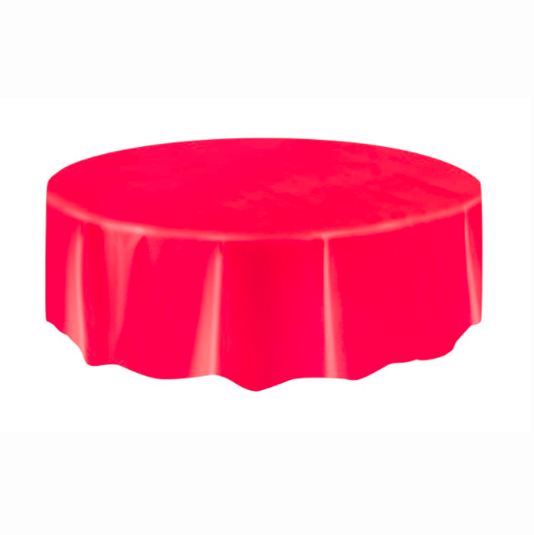 Toalha de Mesa Redonda Vermelho