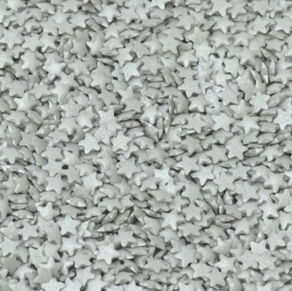 Sprinkles Estrelas Médias Prata 55g