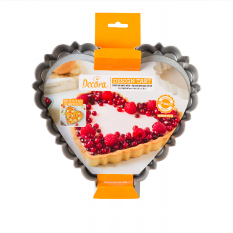 Forma de Tarte Fundo Amovível Coração