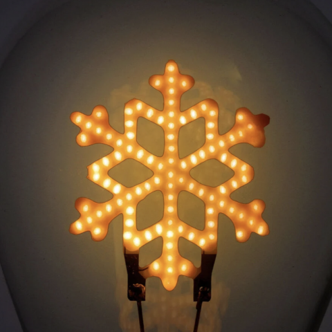 Lâmpada de Natal Floco de Neve