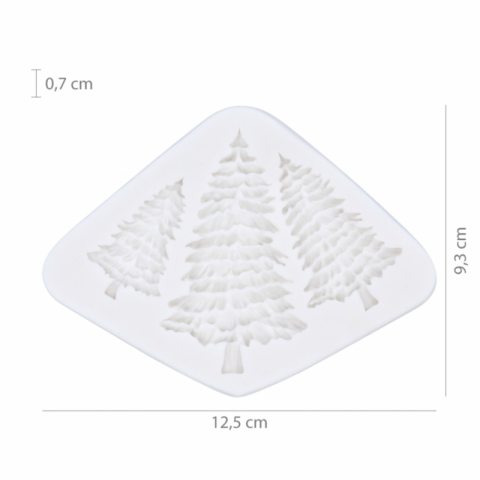Molde de Silicone Pinheiros
