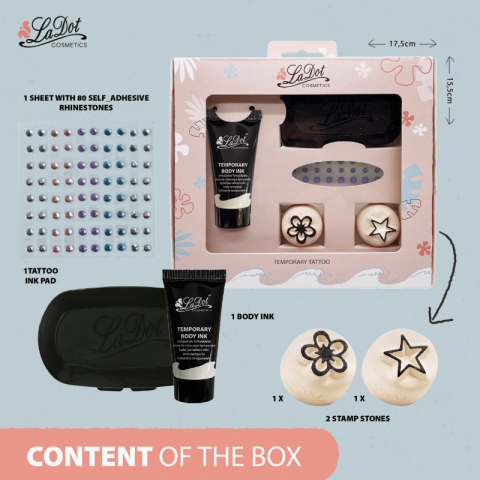 Kit Completo com 2 Pedras Pequenas Flor e Estrela