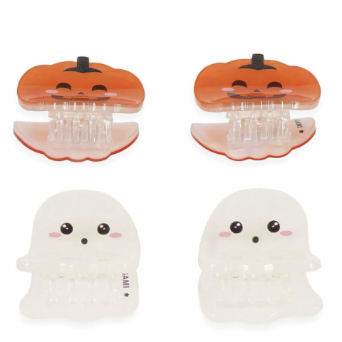 4 Mini Ganchos de Cabelo Halloween