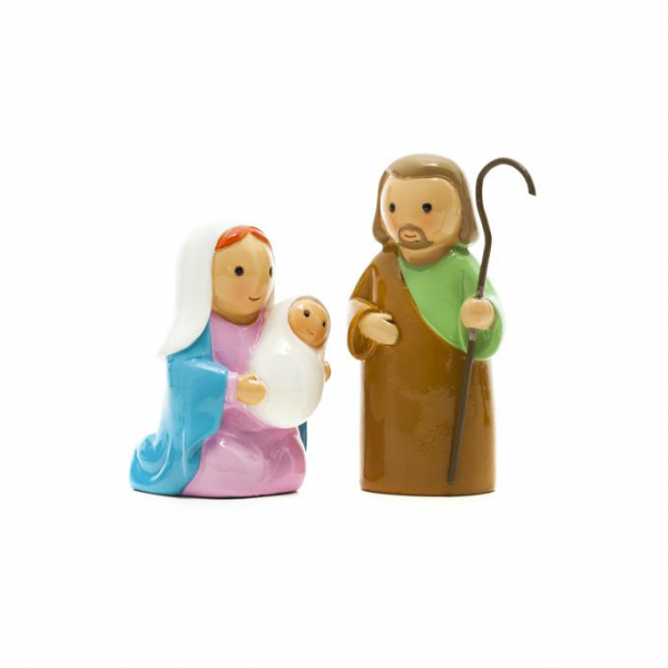 Set Figuras São José / Nossa Senhora / Menino Jesus
