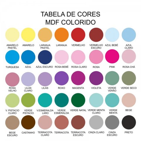 Topo de Bolo MDF Colorido Made In