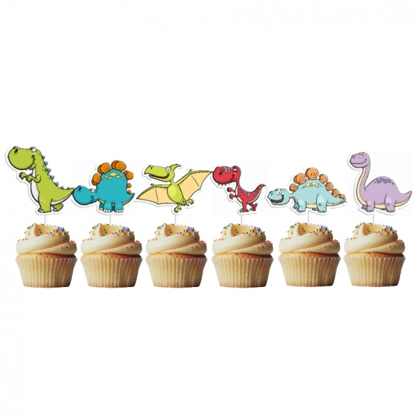 6 Mini Picks Dinossauros