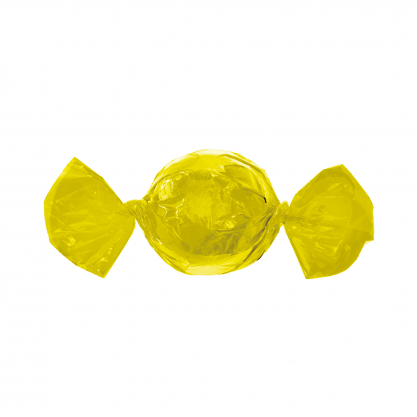 Papel Alumínio para Trufas e Bonbons Amarelo