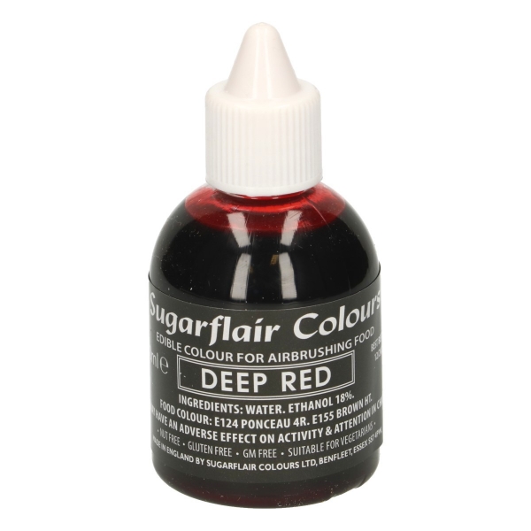 Corante para Aerógrafo 60ml Vermelho Escuro