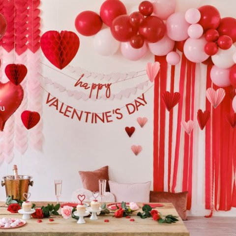 Faixa Decorativa Happy Valentines Day