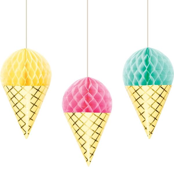 Decoração Honeycomb Gelados