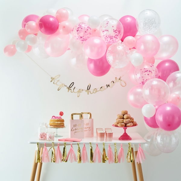 Kit Arco de Balões Rosa