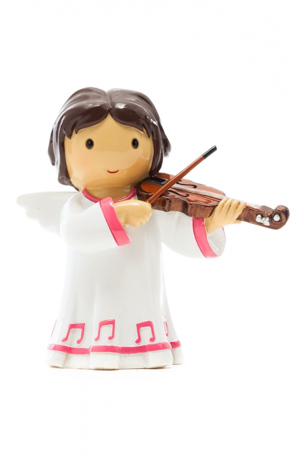 Figura Anjo Outubro Violino