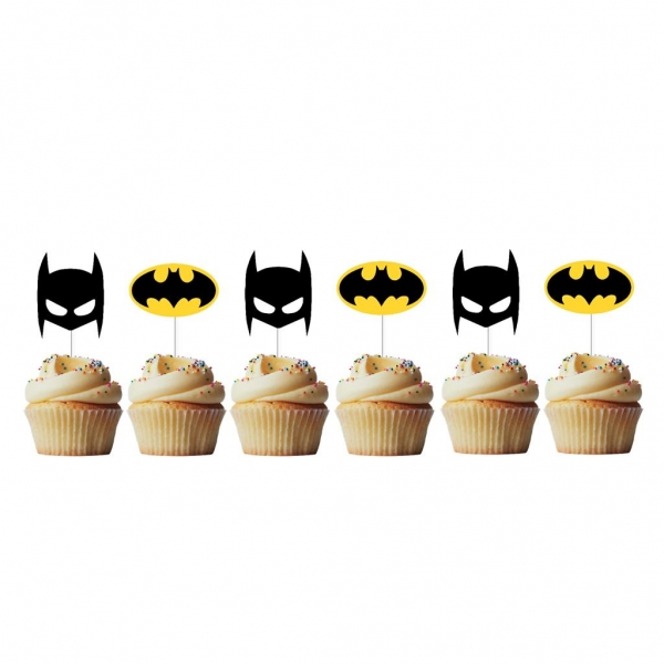 6 Mini Picks Batman Logo
