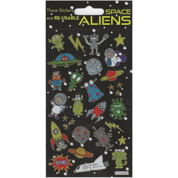 Autocolantes Espaço/Aliens