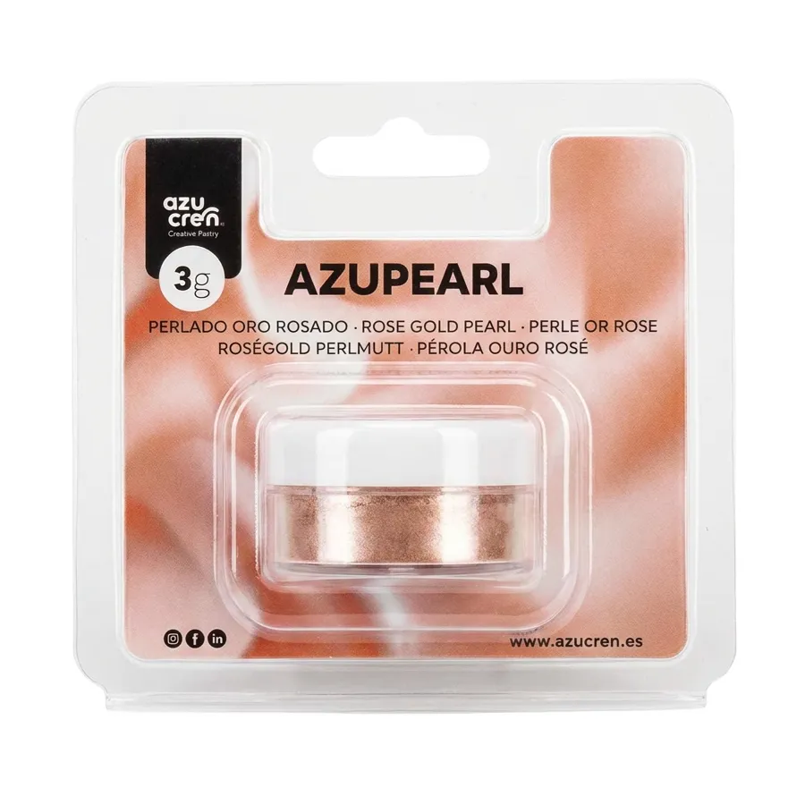 Corante em Pó Azupearl Rose Gold Pérola