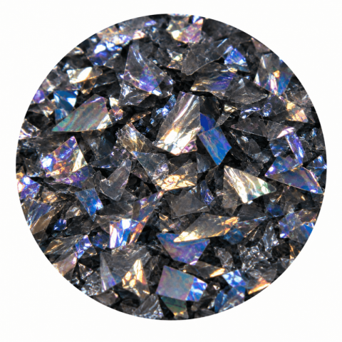 Flocos de Glitter Azuglow Sparkle Preto