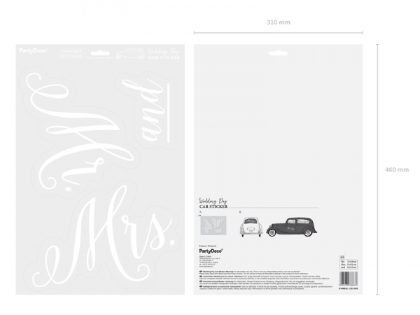 Autocolante para Carro Mr. and Mrs. Autocolante para Carro Mr. and Mrs.