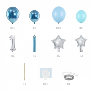 Kit Bouquet de Balões 1º Aniversário Azul