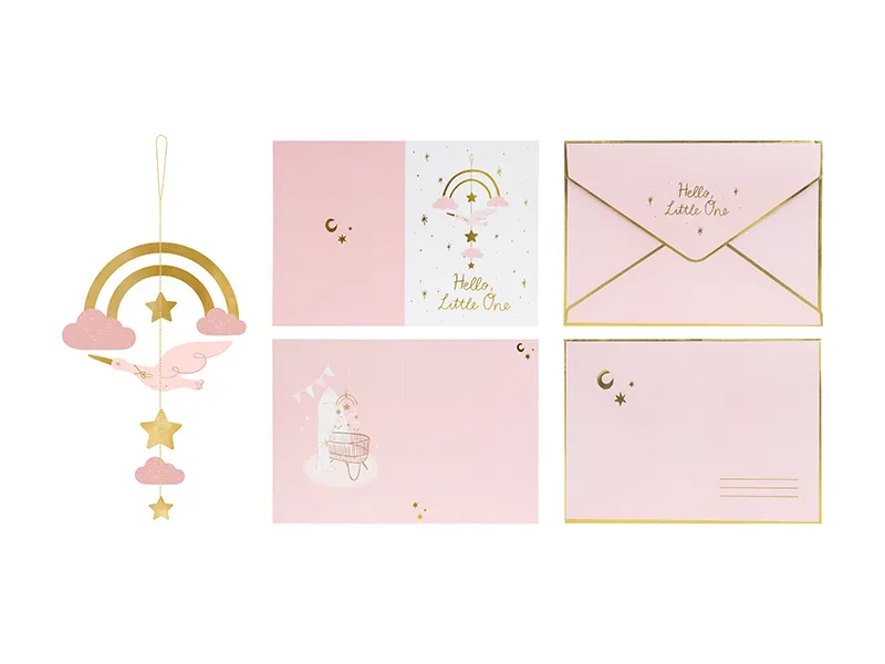 Postal Bebé Rosa 
