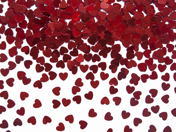Confetti Corações Vermelhos