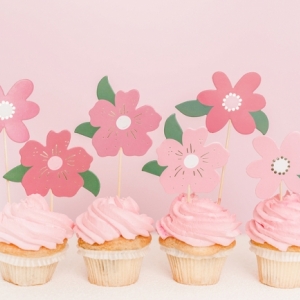 Picks para Cupcake Flores