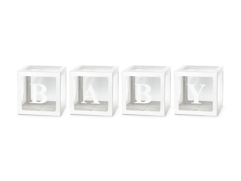 Cubos para Balões Branco Baby