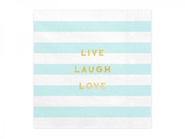 Guardanapos Azul Claro Live Laugh Love