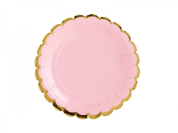 Pratos Rosa Claro 18cm