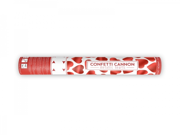 Canhão Confetti Corações Vermelhos Canhão Confetti Corações Vermelhos