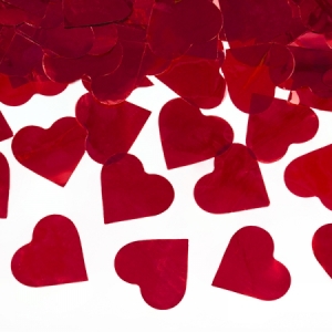 Canhão Confetti Corações Vermelhos