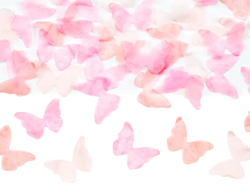 Canhão Revelação Borboletas Rosa 20cm